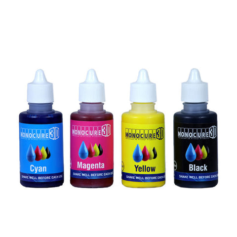 Monocure 3D CMYK Pigment Set
