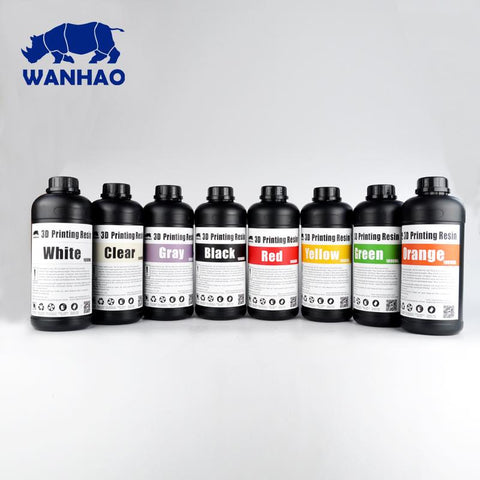 Wanhao UV Cure 3D Printer Resin 500ml/1L (1000ml) - 3D Printer Universe