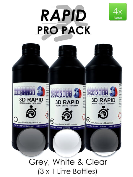 Monocure Rapid 3D Resin Tester Pack - 3D Printer Universe