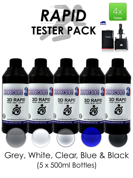 Monocure Rapid 3D Resin Power Pack - 3D Printer Universe