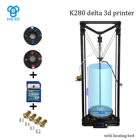 He3D K280 3D Printer Big Delta 3D Printer Kit