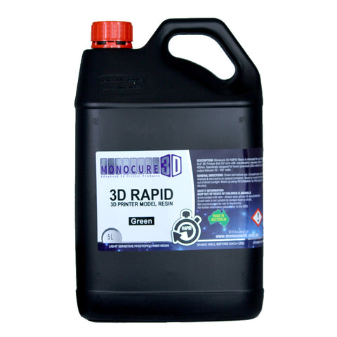 RESINA RAPID 3D MONOCURE VERDE 1L - Resina Per Stampante 3D LED - Foto 1